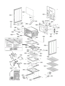 Lower Cavity Parts parts for Lg Range LDG3015SW / from AppliancePartsPros.com