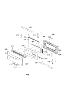 Upper Door Parts parts for Lg Range LDG3031ST / from AppliancePartsPros.com