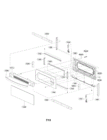 Upper Door Parts parts for Lg Range LDG3035SB / from AppliancePartsPros.com