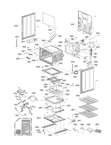 Lower Cavity Parts parts for Lg Range LDG3035SB / from AppliancePartsPros.com