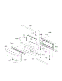 Upper Door Parts parts for Lg Range LDG3035ST / from AppliancePartsPros.com