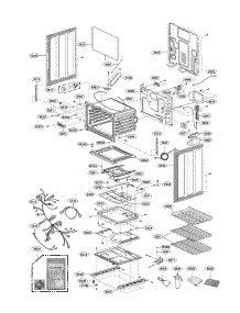 Lower Cavity Part parts for Lg Range LDG3035ST / from AppliancePartsPros.com