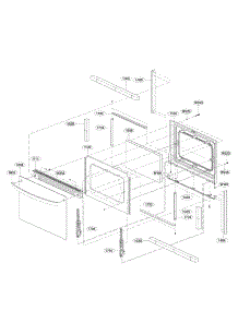 Lower Door Parts parts for Lg Range LDG3035SW / from AppliancePartsPros.com