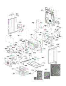 Lower Cavity Parts parts for Lg Range LDG4315ST / from AppliancePartsPros.com