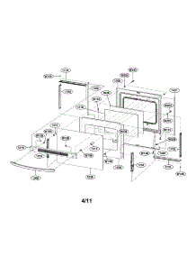 Door Parts parts for Lg Range LRE3012SB / from AppliancePartsPros.com