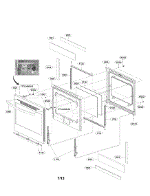 Door Parts parts for Lg Range LRE3021ST / from AppliancePartsPros.com