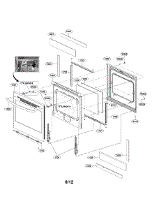 Door Parts parts for Lg Range LRE3025ST / from AppliancePartsPros.com