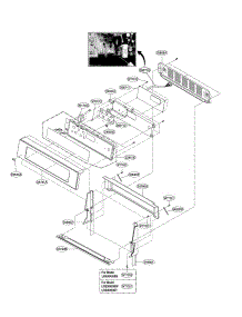 Controller parts for Lg Range LRE30453SW / from AppliancePartsPros.com