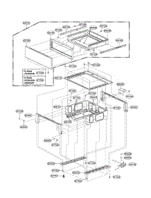 Drawer parts for Lg Range LRE30453SW / from AppliancePartsPros.com