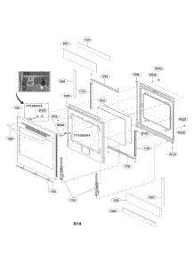 Door Assembly Parts parts for Lg Range LRE3085ST / from AppliancePartsPros.com