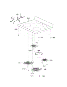 Cooktop Assembly Parts parts for Lg Range LRE3085ST / from AppliancePartsPros.com