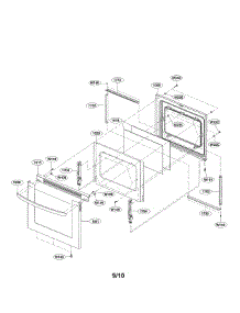 Door Parts (Ii) parts for Lg Range LRE3091ST / from AppliancePartsPros.com