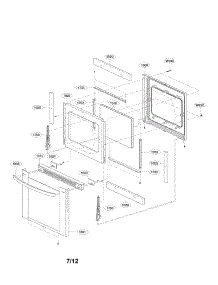 Door Parts parts for Lg Range LRG3091ST / from AppliancePartsPros.com