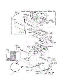 Drawer Parts parts for Lg Range LRG3091SW / from AppliancePartsPros.com