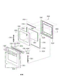 Door Parts parts for Lg Range LRG3097ST / from AppliancePartsPros.com