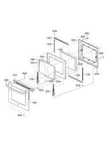 Door Parts parts for Lg Range LSE3092ST / from AppliancePartsPros.com