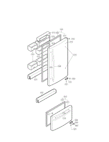 Door Parts parts for Lg Refrigerator LBC20514TT / 01 from AppliancePartsPros.com