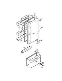 Door Parts parts for Lg Refrigerator LBC20514TT from AppliancePartsPros.com