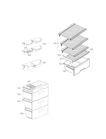 Refrigerator Parts parts for Lg Refrigerator LBN10551PS / from AppliancePartsPros.com