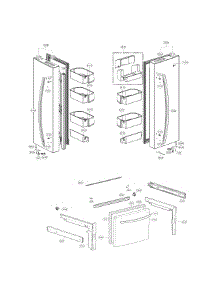 Door Parts parts for Lg Refrigerator LFC22770SW / from AppliancePartsPros.com
