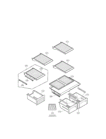 Refrigerator Parts parts for Lg Refrigerator LFX21971ST01 / from AppliancePartsPros.com