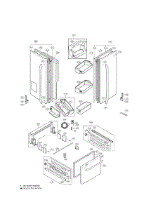 Door Parts parts for Lg Refrigerator LFX21971ST03 / from AppliancePartsPros.com