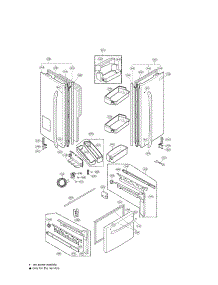 Door Parts parts for Lg Refrigerator LFX21975ST01 / from AppliancePartsPros.com