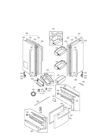Door Parts parts for Lg Refrigerator LFX21975ST02 / from AppliancePartsPros.com
