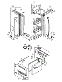Door Parts parts for Lg Refrigerator LFX25950SB00 / from AppliancePartsPros.com