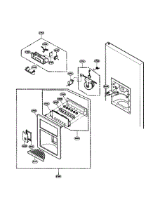Dispenser Parts parts for Lg Refrigerator LFX25950SB00 / from AppliancePartsPros.com