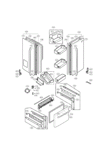 Door Parts parts for Lg Refrigerator LFX25961AL / from AppliancePartsPros.com