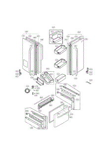 Door Parts parts for Lg Refrigerator LFX25961SB01 / from AppliancePartsPros.com