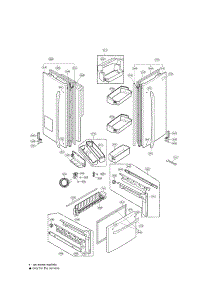 Door Parts parts for Lg Refrigerator LFX25971SB02 / from AppliancePartsPros.com