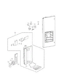 Dispenser Parts parts for Lg Refrigerator LFX25973ST / 03 from AppliancePartsPros.com