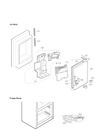Ice Maker Parts parts for Lg Refrigerator LFX25973ST / 03 from AppliancePartsPros.com