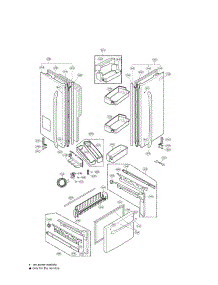Door Parts parts for Lg Refrigerator LFX25975SB01 / from AppliancePartsPros.com