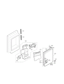 Ice Maker And Ice Bin Parts parts for Lg Refrigerator LFX25978SB01 / from AppliancePartsPros.com