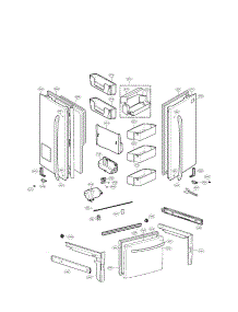 Door Parts parts for Lg Refrigerator LFX25978ST00 / from AppliancePartsPros.com