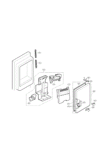 Ice Maker And Ice Bin Parts parts for Lg Refrigerator LFX25978ST00 / from AppliancePartsPros.com