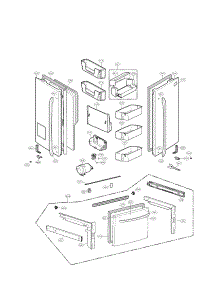 Door Parts parts for Lg Refrigerator LFX25978SW / from AppliancePartsPros.com