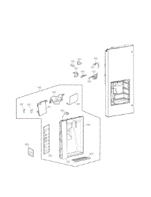 Dispenser Parts parts for Lg Refrigerator LFX25991ST00 / from AppliancePartsPros.com