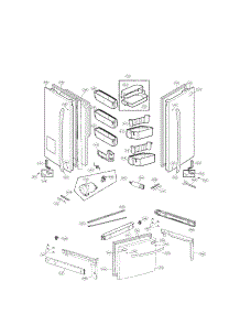Door Parts parts for Lg Refrigerator LFX25991ST01 / from AppliancePartsPros.com