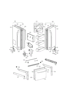 Door Parts parts for Lg Refrigerator LFX28977SB / 01 from AppliancePartsPros.com