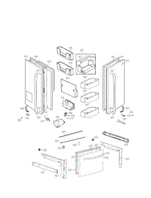 Door Parts parts for Lg Refrigerator LFX28978ST / 02 from AppliancePartsPros.com