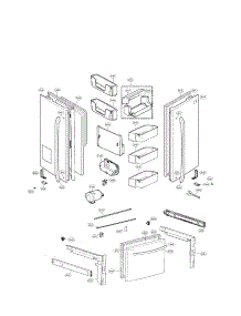 Door Parts parts for Lg Refrigerator LFX28979SB / 05 from AppliancePartsPros.com