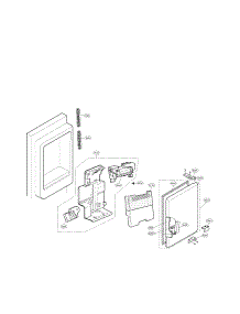 Ice Maker And Ice Bin Parts parts for Lg Refrigerator LFX28991ST / from AppliancePartsPros.com