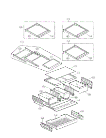 Refrigerator Parts parts for Lg Refrigerator LFX28995ST / from AppliancePartsPros.com