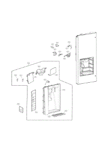 Ice And Dispenser Parts parts for Lg Refrigerator LFX29945ST / from AppliancePartsPros.com
