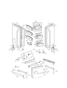 Door Parts parts for Lg Refrigerator LFX31925SB / 01 from AppliancePartsPros.com