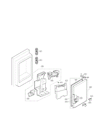 Ice Maker And Ice Bin Parts parts for Lg Refrigerator LFX31925SB / 01 from AppliancePartsPros.com